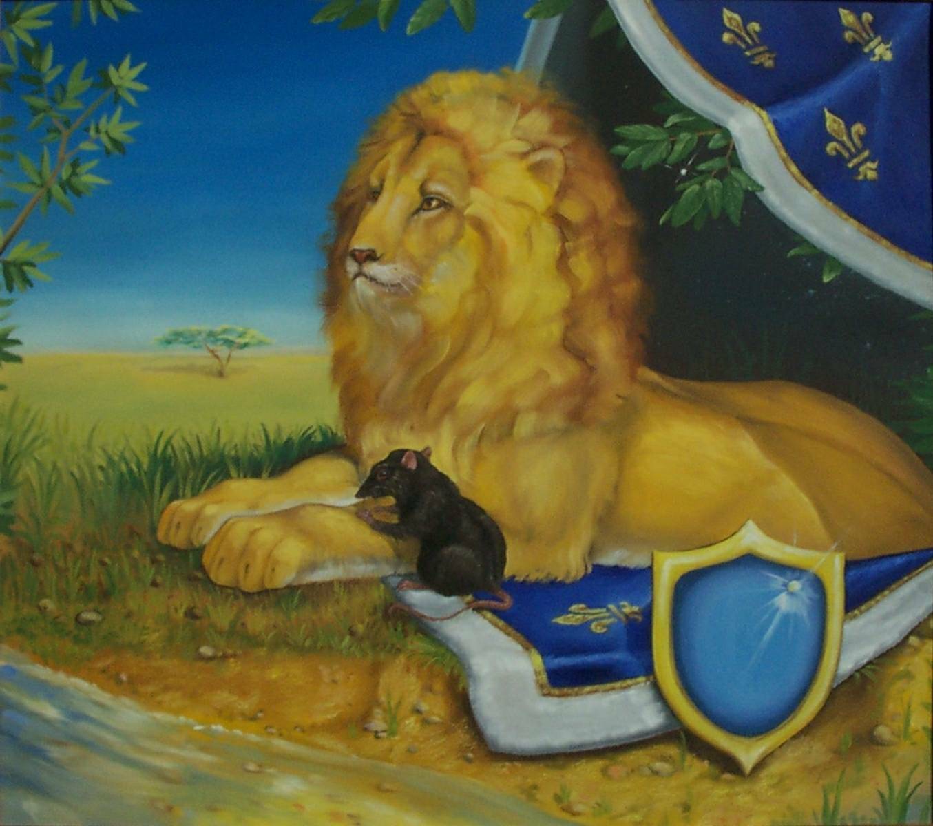 Лев и мышь