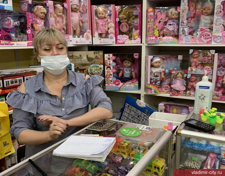 В магазинах Владимира проверяется соблюдение масочного режима